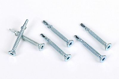 Flat head self drilling screw